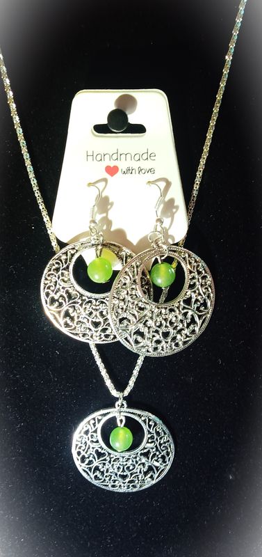 Parure &quot;Voyage en Aventurine&quot;