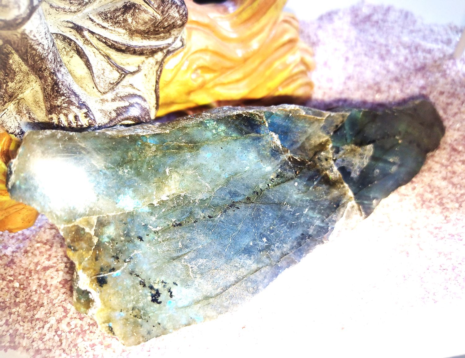 Tranche de Labradorite Brute