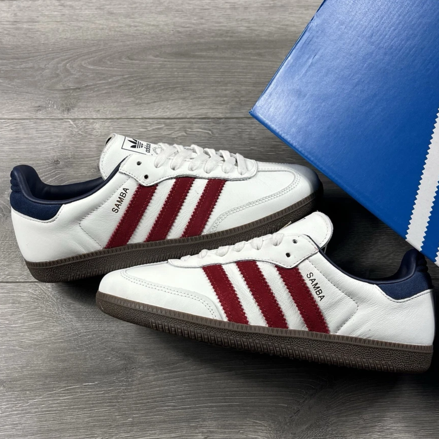 Adidas Originals Samba OG White Indigo Red