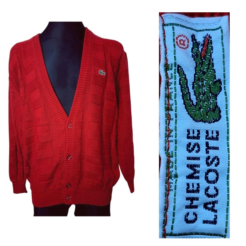 SWETER MĘSKI LACOSTE ROZPINANY KLASYCZNY