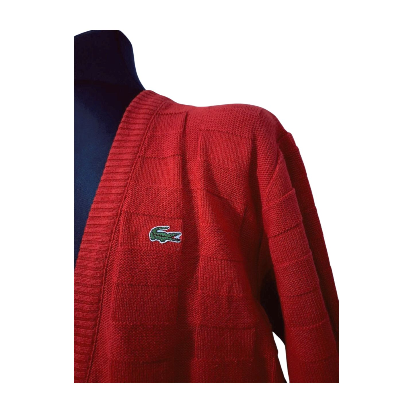 SWETER MĘSKI LACOSTE ROZPINANY KLASYCZNY