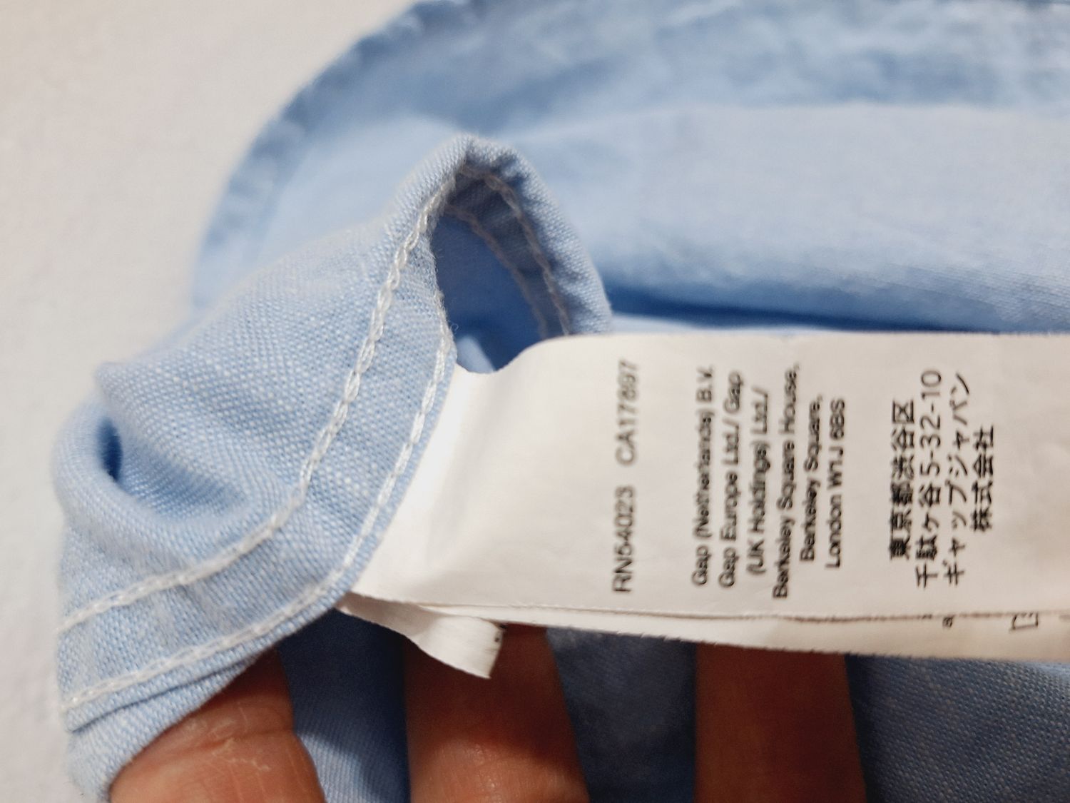 KOSZULA MĘSKA  Z LNEM GAP