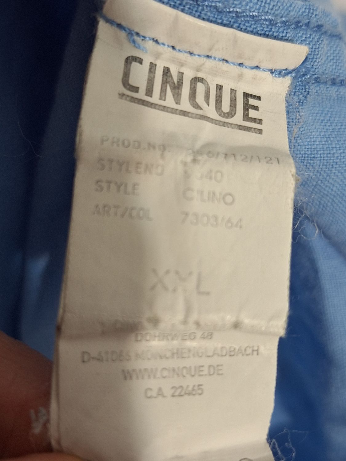 KOSZULA MĘSKA LEN CINQUE