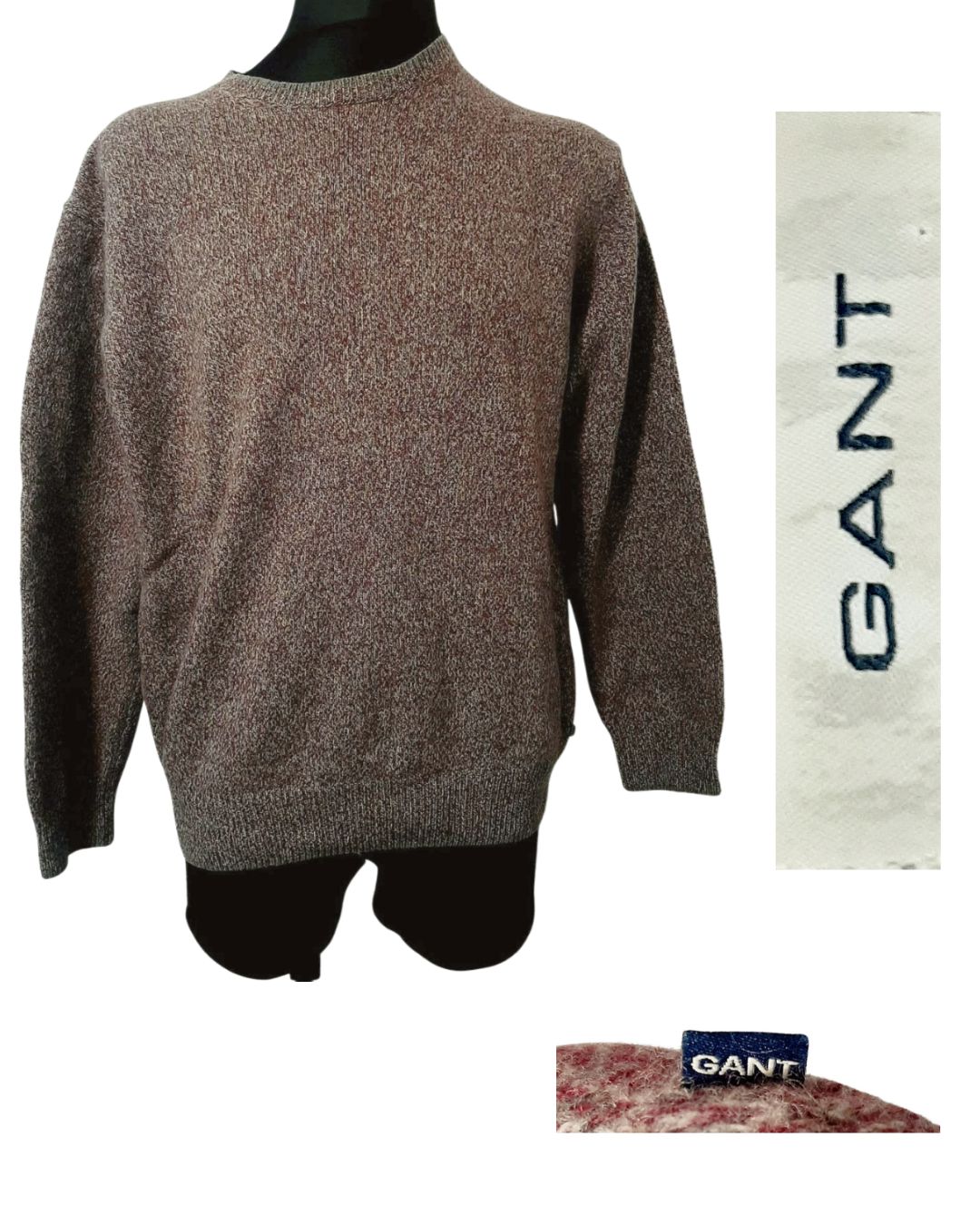 SWETER MĘSKI  WEŁNIANY GANT