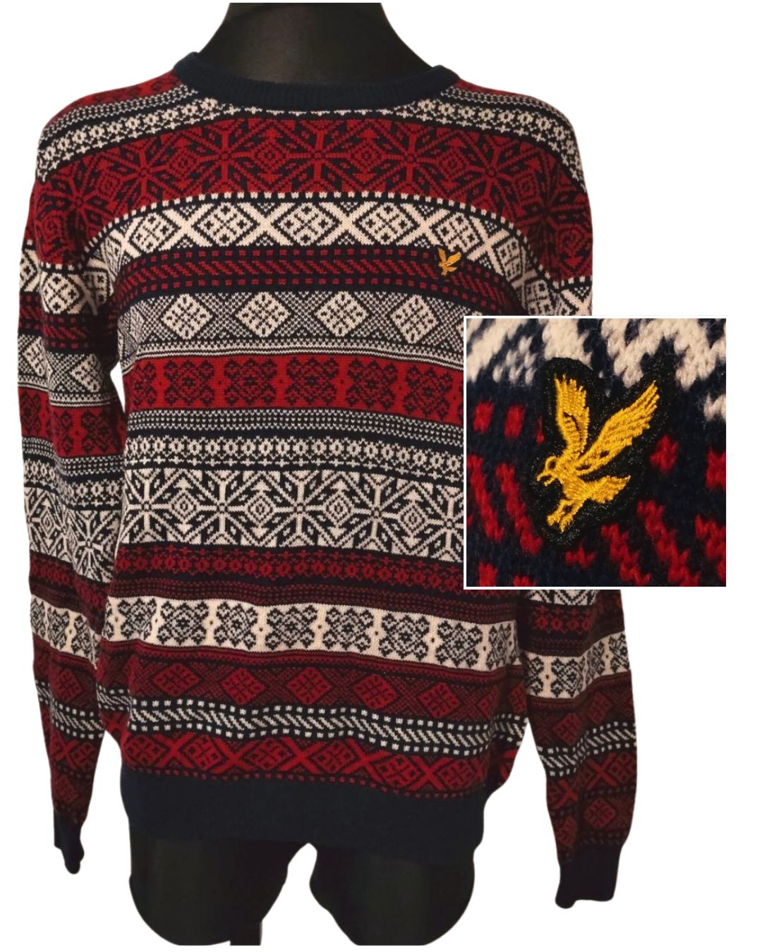 SWETER MĘSKI  Wełna jagnięca  Lyle  &amp; Scott