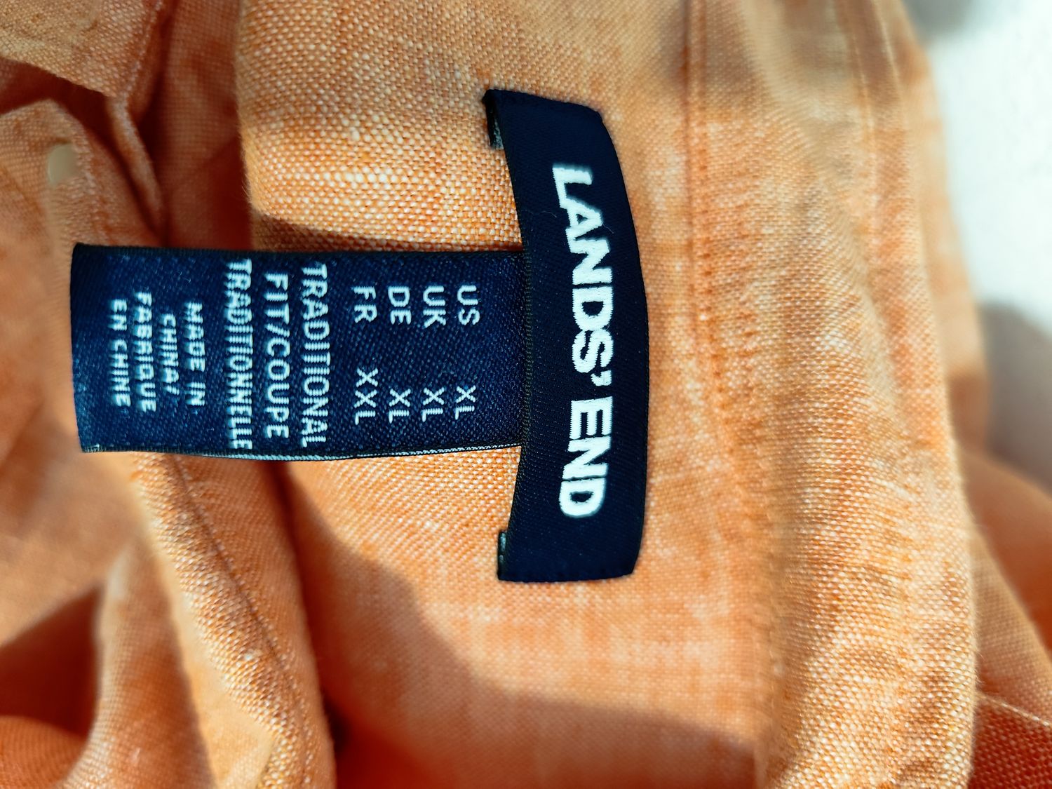 KOSZULA MĘSKA LNIANA  LANDS'END