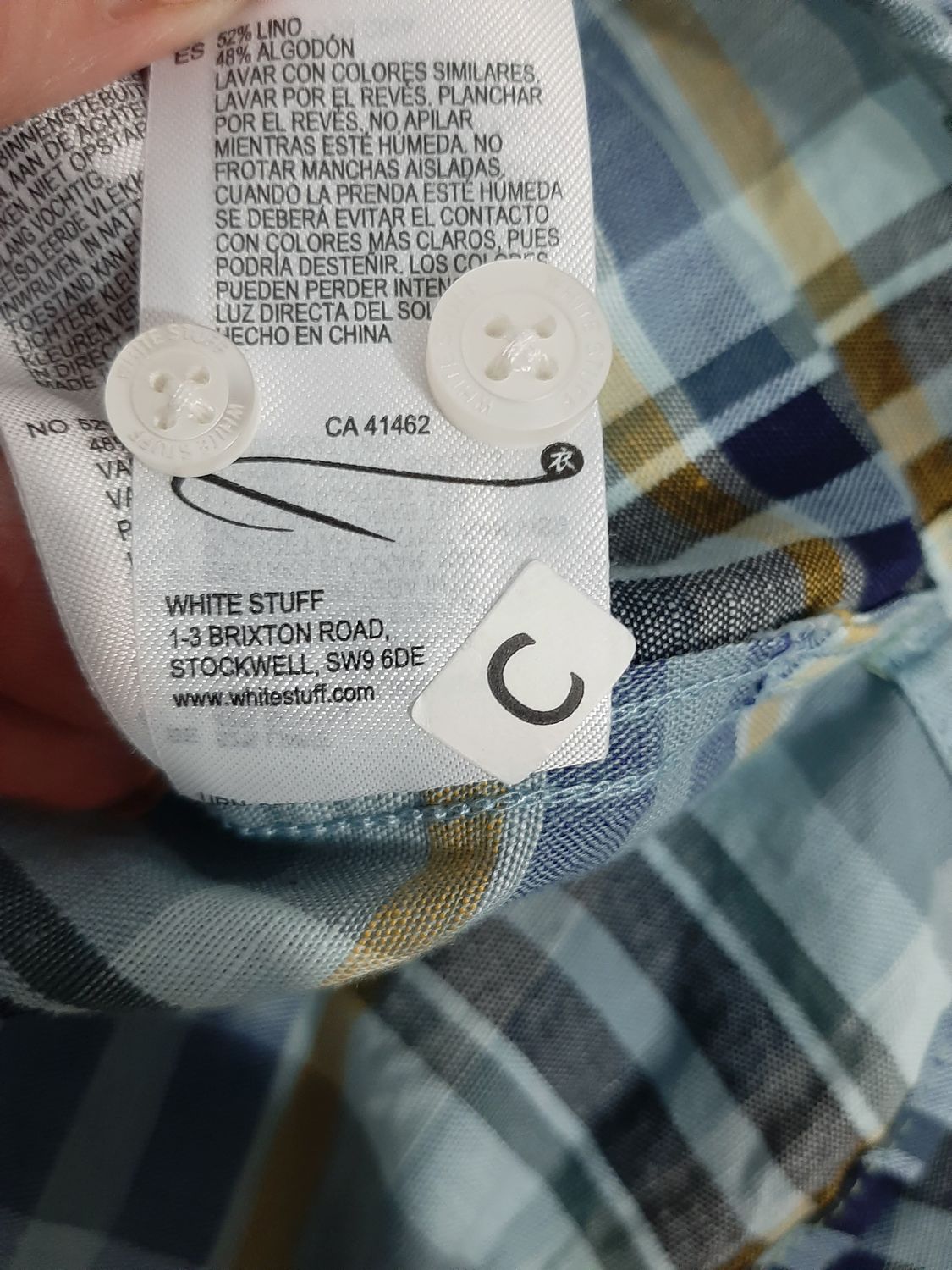 KOSZULA MĘSKA Z LNEM  WHITE STUFF