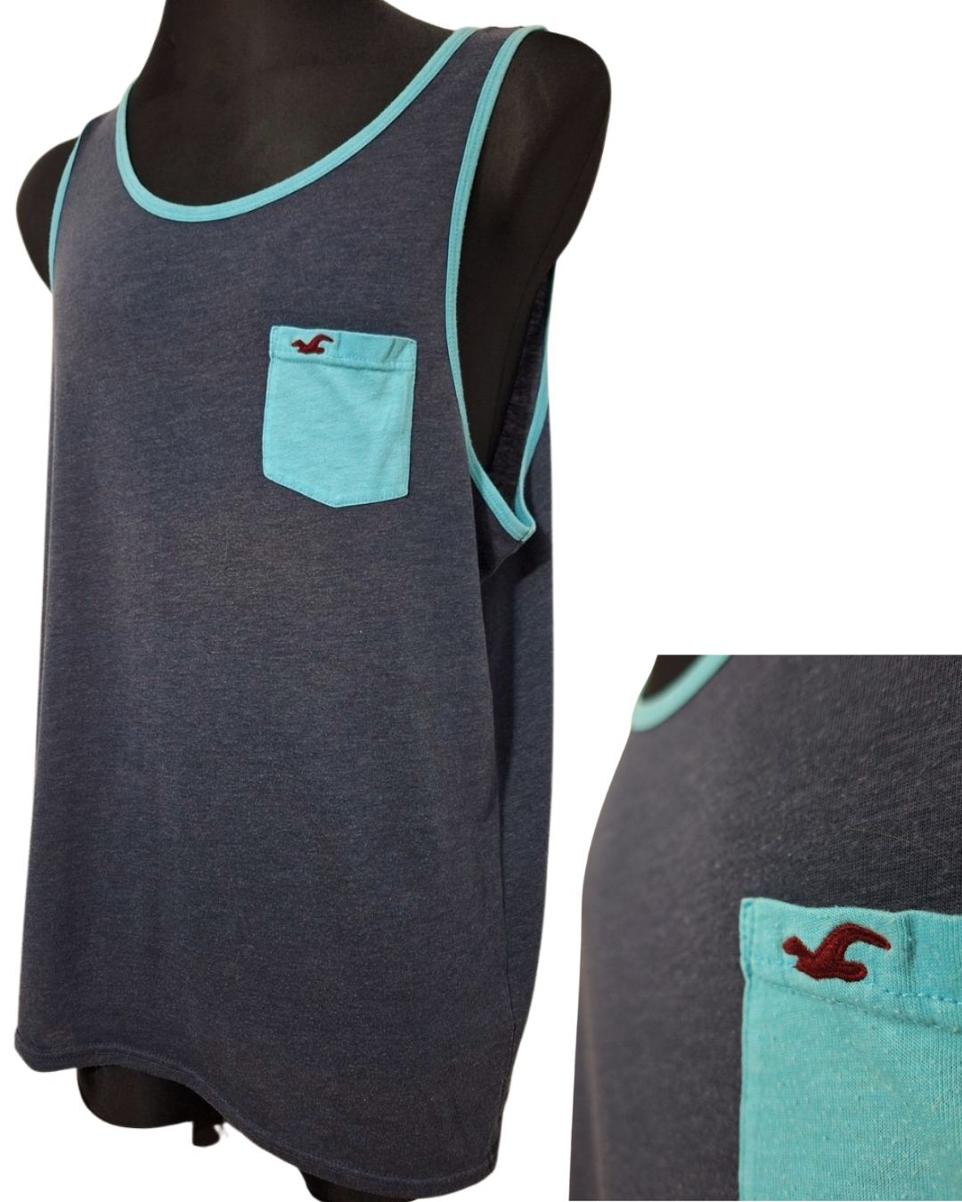 KOSZULKA BEZ RĘKAWÓW HOLLISTER