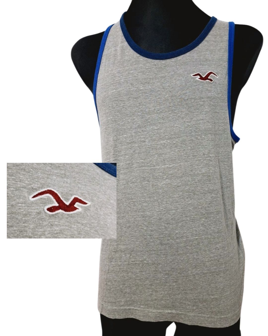 KOSZULKA BEZ RĘKAWÓW   HOLLISTER