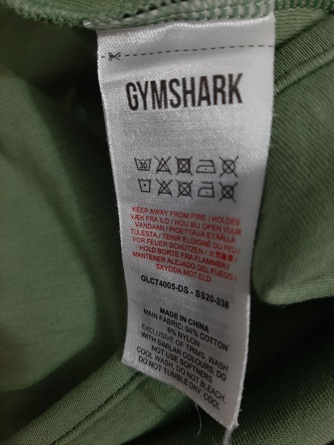 KOSZULKA TOP  GYMSHARK
