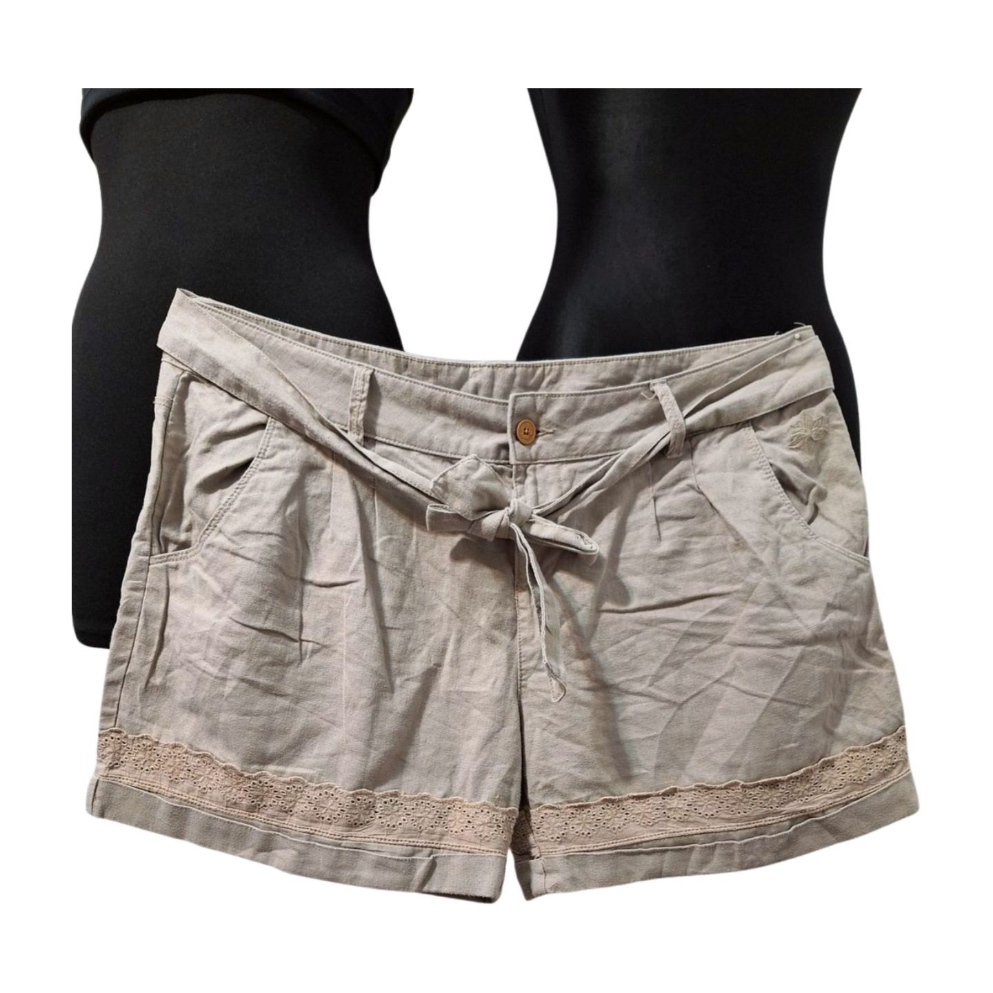 SPODENKI KRÓTKIE LNIANE