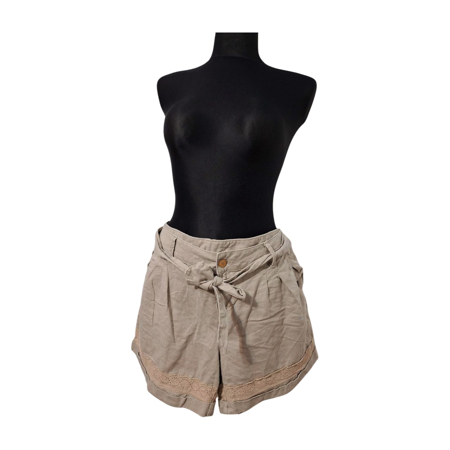 SPODENKI KRÓTKIE LNIANE