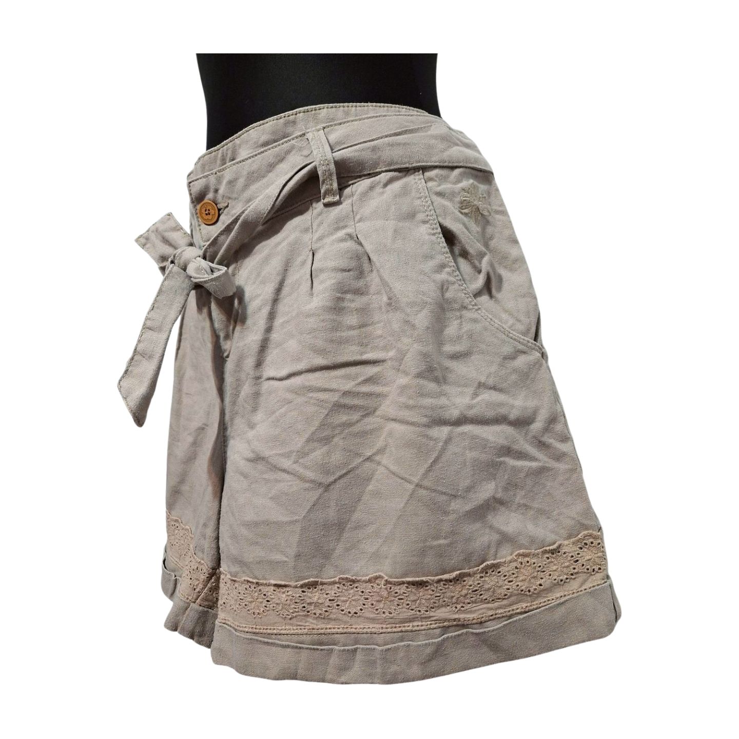 SPODENKI KRÓTKIE LNIANE