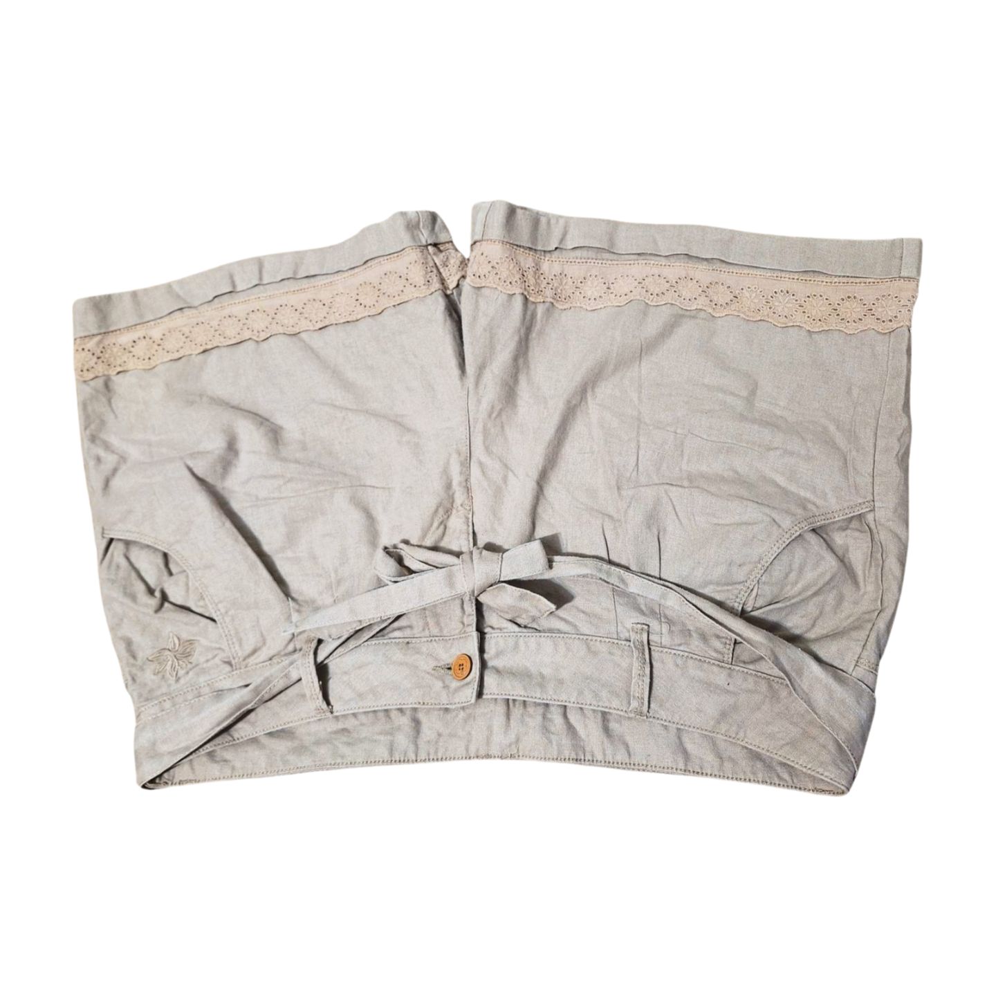 SPODENKI KRÓTKIE LNIANE