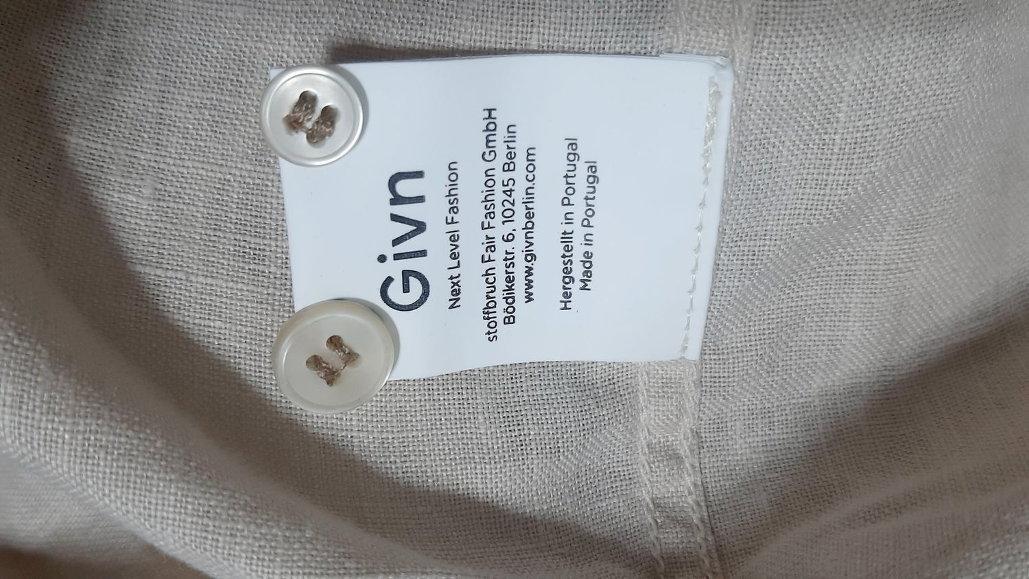 KOSZULA 100% LEN  GIVN BERLIN   059