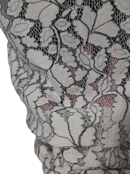 SUKIENKA Z KORONKOWYMI WSTAWKAMI  H&amp;M