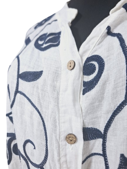 BLUZKA DAMSKA 100% LEN  MADE IN ITALY