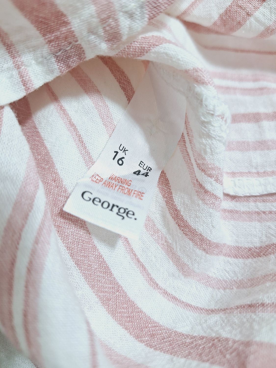 BLUZKA BEZ RĘKAWÓW LEN    GEORGE