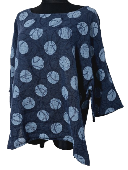 BLUZKA 100% LEN    MADE IN ITALY