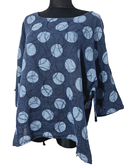 BLUZKA 100% LEN    MADE IN ITALY