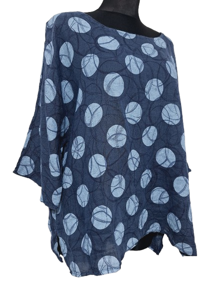 BLUZKA 100% LEN    MADE IN ITALY
