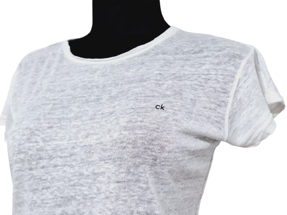 T-SHIRT LNIANY 100% LEN    CALVIN KLEIN