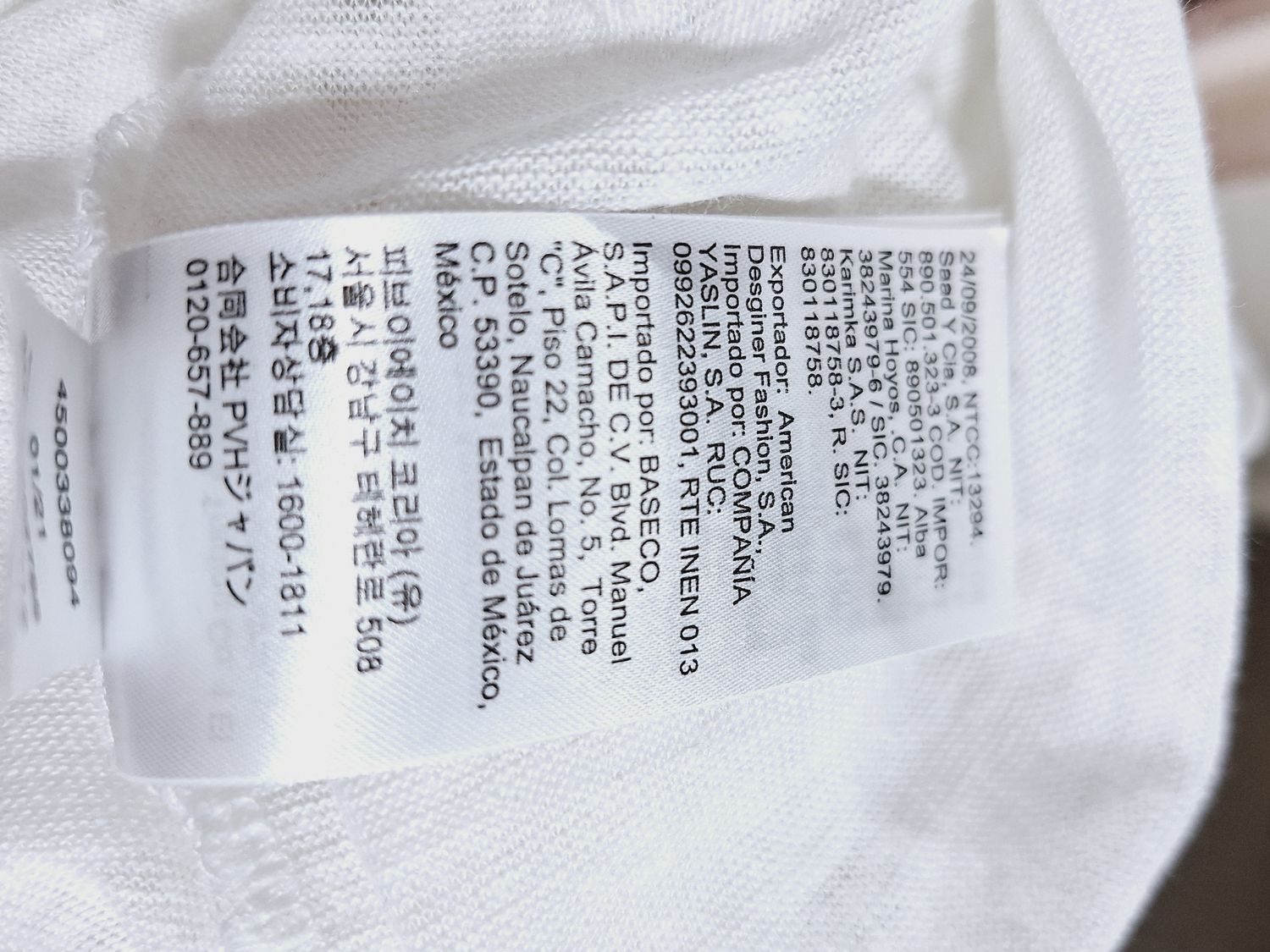 T-SHIRT LNIANY 100% LEN    CALVIN KLEIN