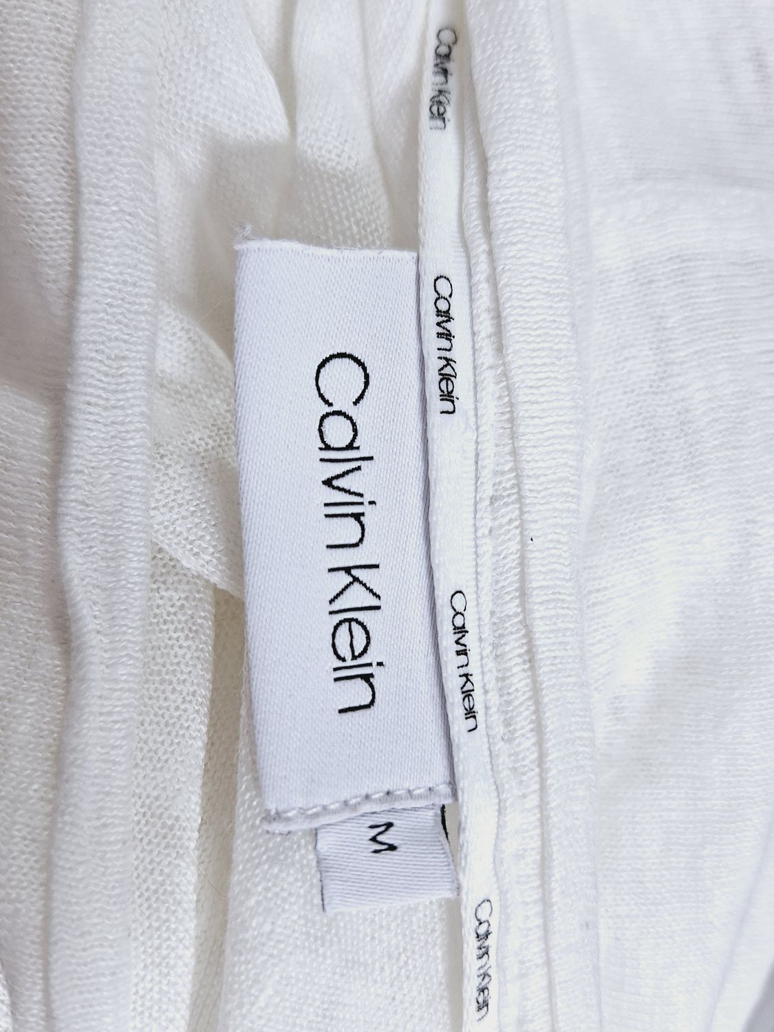 T-SHIRT LNIANY 100% LEN    CALVIN KLEIN