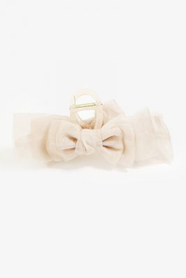 The Allegro Bow Claw Clip - Ivory