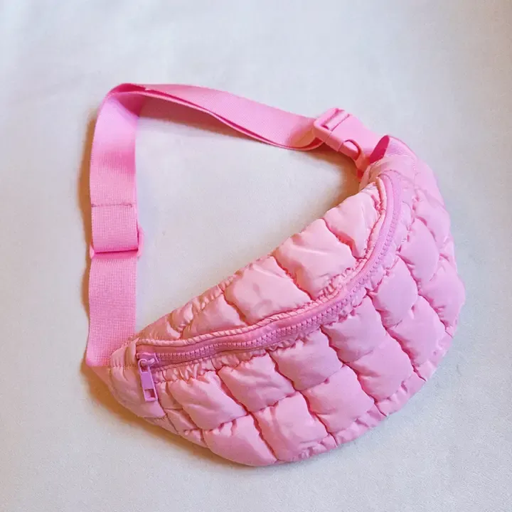 Bubblegum Quilted Sling Bag