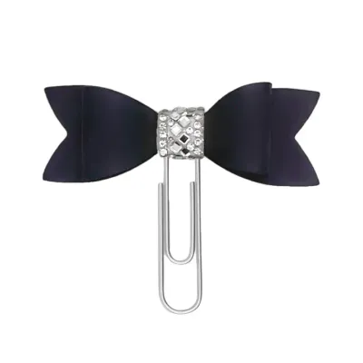 Bow Bookmark - Black