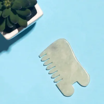 Island Jade Gua Sha + Massage Comb