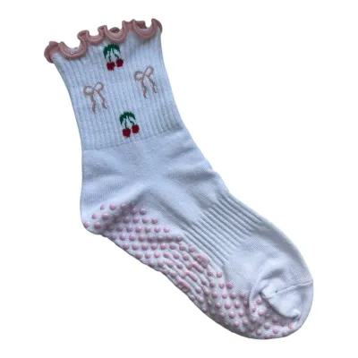 Cherries + Bows Sock
