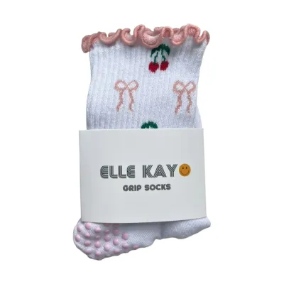 Cherries + Bows Sock
