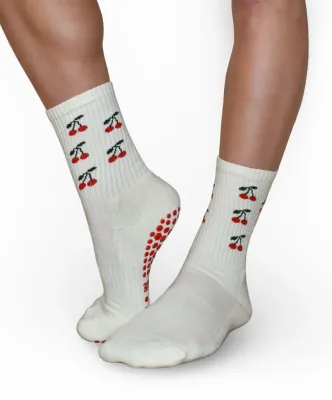 Cherry Cream Sock