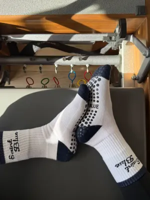 Saint Blue Crew Sock