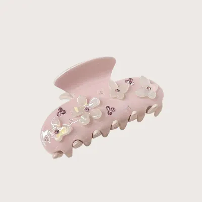 Blush Bloom Claw Clip