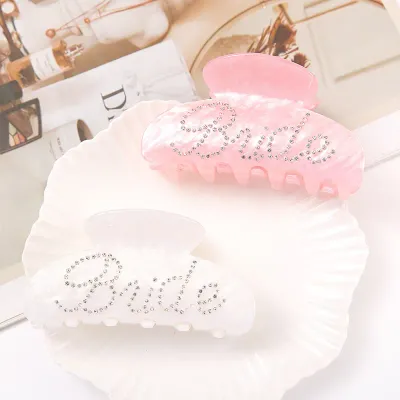 Glitter Bride Claw Clip