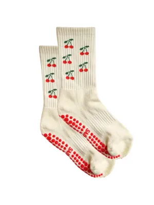 Cherry Cream Sock
