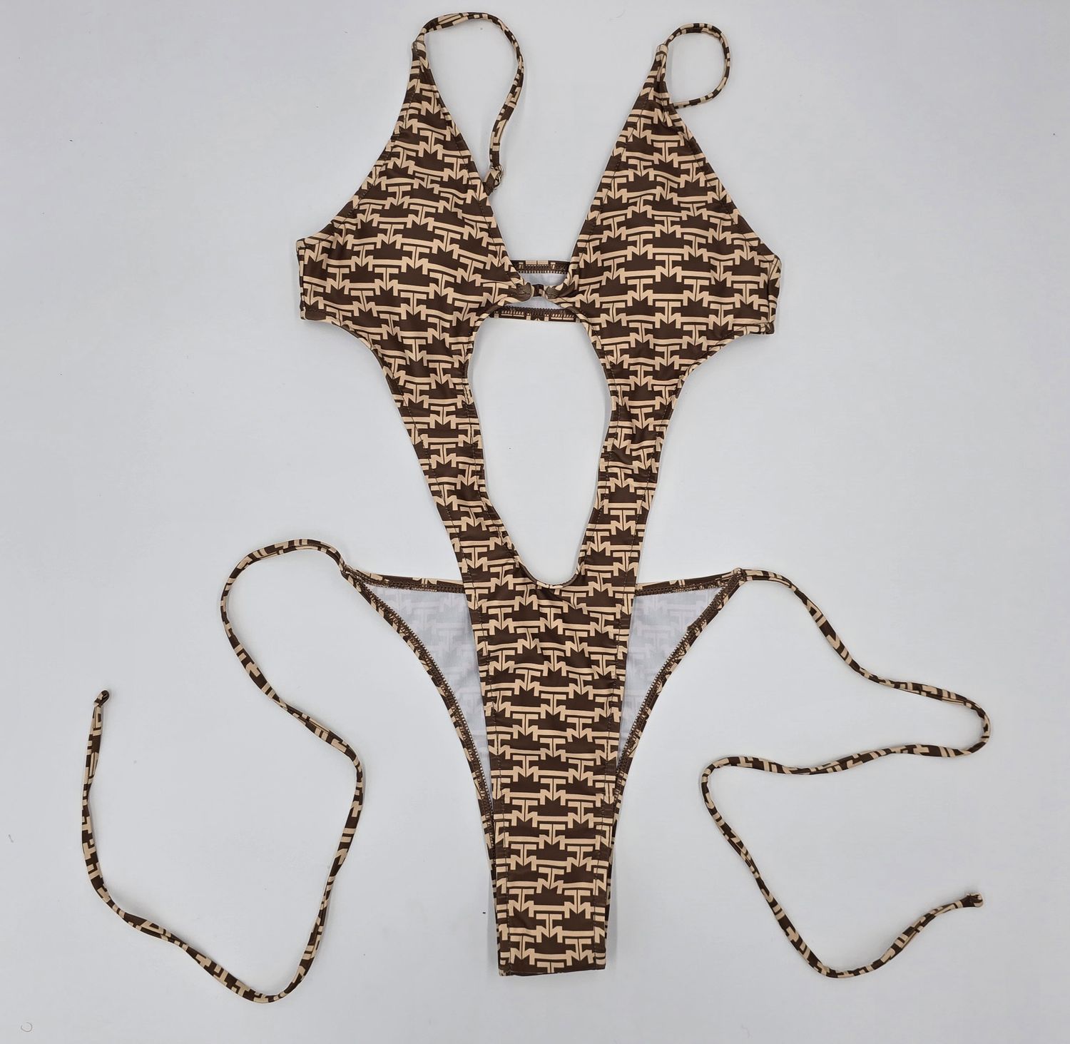 Luxury Trenchmade Belted One Piece Bikini