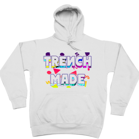 Retro Trenchmade Hoodie (White)