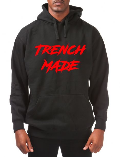 Trenchmade Black and Red Classic Hoodie