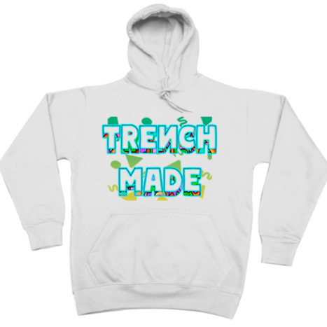Retro Trenchmade Hoodie Alternate (White)