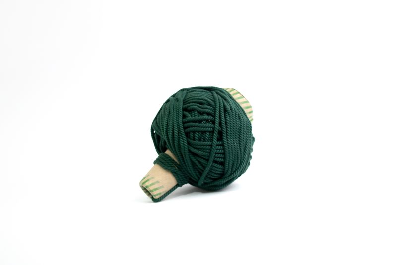 Hilo algodón # 3 Macramé Verde Oscuro