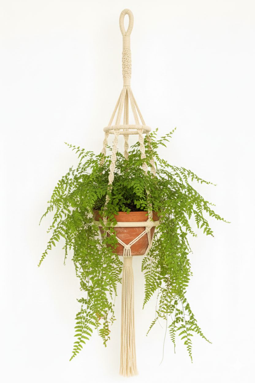 Macetero en Macrame