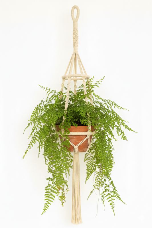 Macetero en Macrame