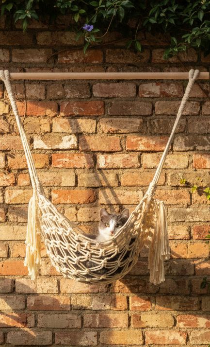Macrame Cat Hammock