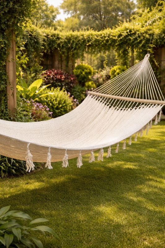 Hamaca con Madera Artesanal