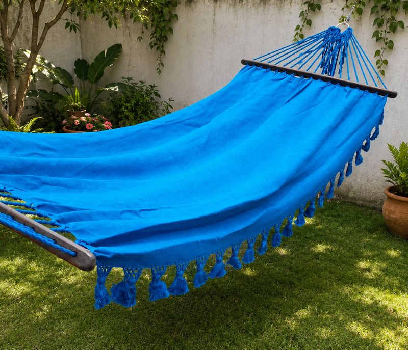 Handwoven Guatemalan Floor-Loom Hammock (Telar de Pie)