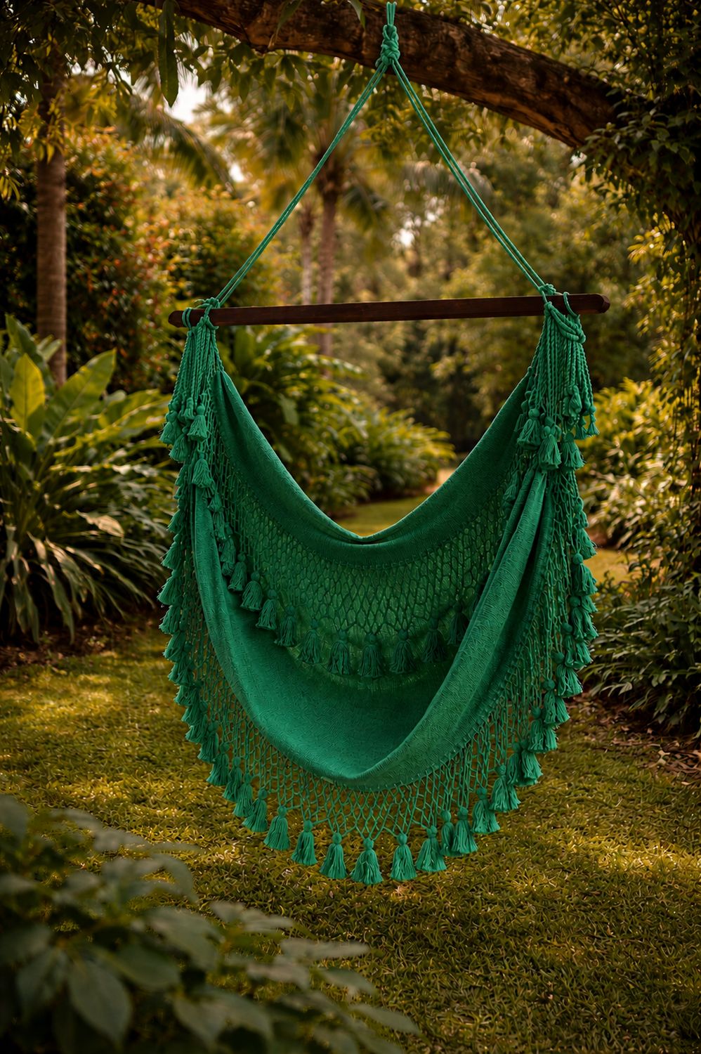 Handwoven Guatemalan Hanging Chair Swing – Floor Loom (Telar de Pie)